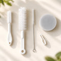 Kit d'entretien pour fontaine à chat : brosses, goupillon, éponge et clip